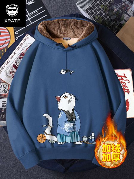 sweater autumn 2020 new plush thickened blue hoodie loose large winter men's coat, Black
sweater autumn 2020 new plush thickened blue hoodie loose large winter men's coat, Black