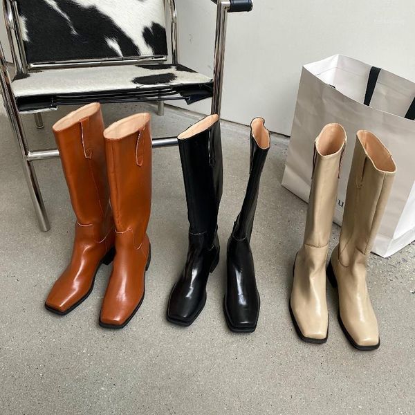 monmoira thick heel long riding boots women vintage square toe knee boots women brand design shoes slip on ladies1, Black
monmoira thick heel long riding boots women vintage square toe knee boots women brand design shoes slip on ladies1, Black