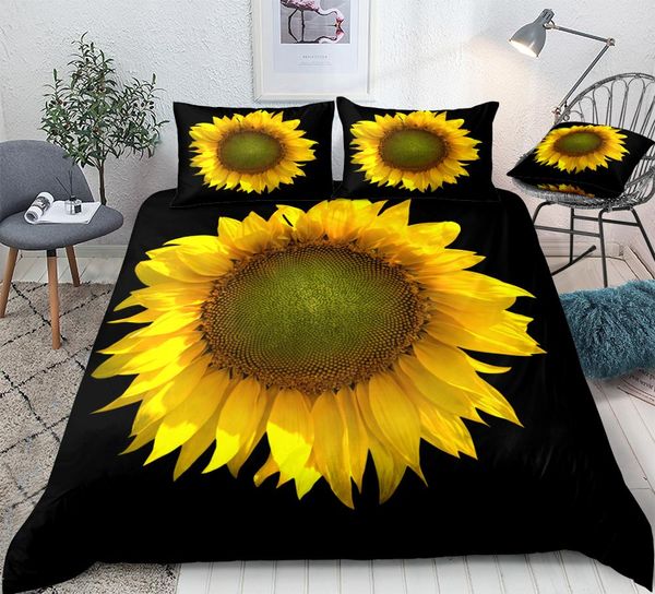 3d sunflower duvet cover set blooming sunflower bedding black background home textiles 3pcs king queen bed set floral dropship
3d sunflower duvet cover set blooming sunflower bedding black background home textiles 3pcs king queen bed set floral dropship