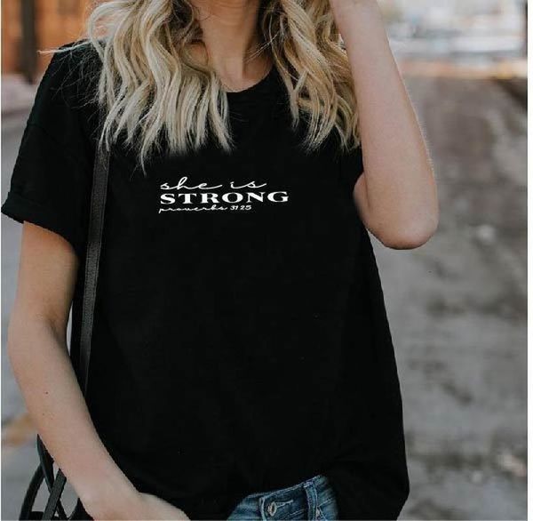 she is strong letter print t shirt women short sleeve o neck loose tshirt 2020 summer fashion women tee shirt mujer, White
she is strong letter print t shirt women short sleeve o neck loose tshirt 2020 summer fashion women tee shirt mujer, White