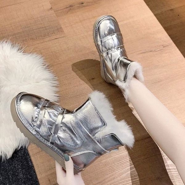 rimocy soft faux fur pu leather ankle boots for women low heel platform snow boots woman winter warm plush cotton padded shoes #bn1v, Black
rimocy soft faux fur pu leather ankle boots for women low heel platform snow boots woman winter warm plush cotton padded shoes #bn1v, Black