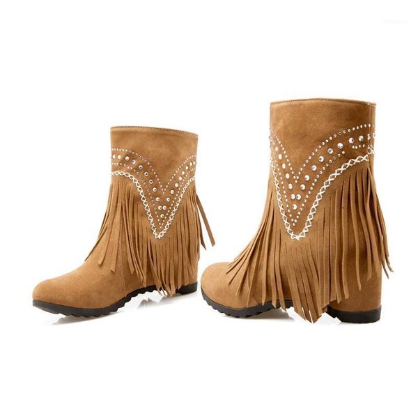 pqecfs big size 34-43 spring & autumn fashion women solid tassel height increasing ankle riding boots 5 colors1, Black
pqecfs big size 34-43 spring & autumn fashion women solid tassel height increasing ankle riding boots 5 colors1, Black