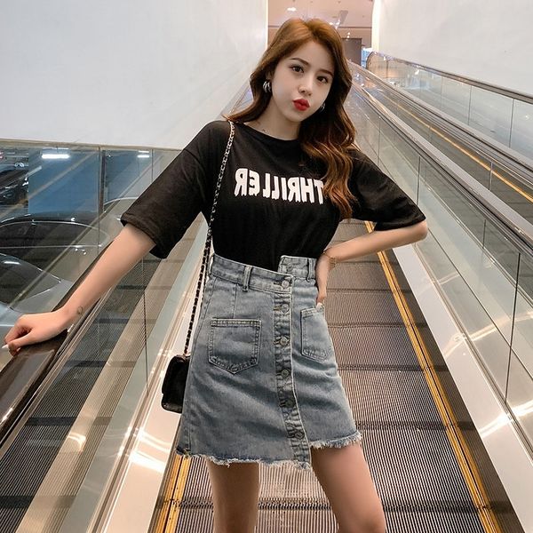 nn2t1 skirt two-piece dress summer short-sleeved fashionable suit denim t-shirt women's slimming dress dresst-shirt 2020 irregular alin, Gray
nn2t1 skirt two-piece dress summer short-sleeved fashionable suit denim t-shirt women's slimming dress dresst-shirt 2020 irregular alin, Gray