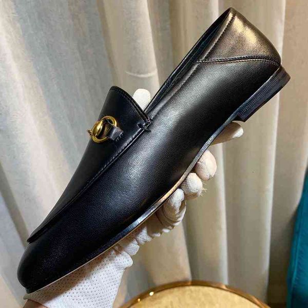 spring and 21 fall luxury designer women dress shoes genuine leather casual flat heel slipper metal buckle slippers ladies loafers trample, Black
spring and 21 fall luxury designer women dress shoes genuine leather casual flat heel slipper metal buckle slippers ladies loafers trample, Black