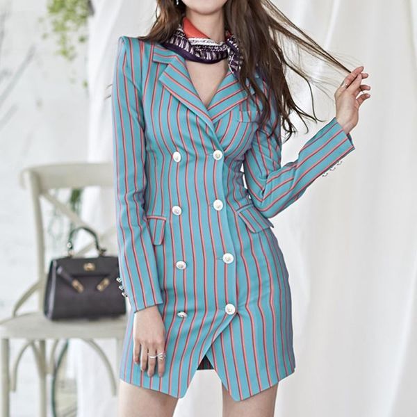 korean new arrival slim long suit thin casual new fashion comfortable double-breasted work style striped party blazer, White;black
korean new arrival slim long suit thin casual new fashion comfortable double-breasted work style striped party blazer, White;black