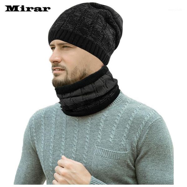 men warm beanie winter thicken knit windproof cap hat and scarf two-piece set1
men warm beanie winter thicken knit windproof cap hat and scarf two-piece set1