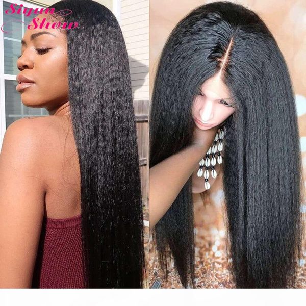 siyun show kinky straight 13x4 front wigs pre plucked 360 full lace remy italian yaki human hair wig, Black;brown
siyun show kinky straight 13x4 front wigs pre plucked 360 full lace remy italian yaki human hair wig, Black;brown