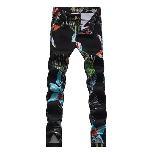 men's jeans men's fashion black stretch denim print casual flower birds pattern pants long trouers1, Blue
men's jeans men's fashion black stretch denim print casual flower birds pattern pants long trouers1, Blue