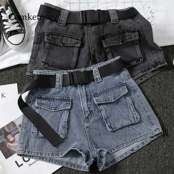 camkemsey basic summer denim shorts women 2020 streetwear pockets casual high waist wide leg blue jeans shorts with belt1, White;black
camkemsey basic summer denim shorts women 2020 streetwear pockets casual high waist wide leg blue jeans shorts with belt1, White;black
