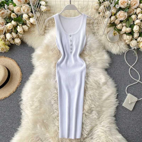 singrain summer 2020 women bodycon pencil dress o neck club midi long knitted sundress party solid sleeveless knitted dress1, Black;gray
singrain summer 2020 women bodycon pencil dress o neck club midi long knitted sundress party solid sleeveless knitted dress1, Black;gray
