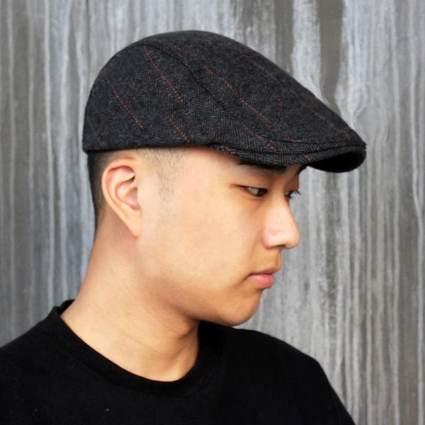 berets four seasons man visor retro style curved brim cotton striped check pattern adjustable head circumference street outdoor, Blue;gray
berets four seasons man visor retro style curved brim cotton striped check pattern adjustable head circumference street outdoor, Blue;gray