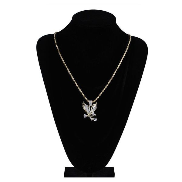 hip hop gold color plated copper iced out micro paved cz eagle pendant necklace men charm jewelry jlltnf yy_dhhome, Silver
hip hop gold color plated copper iced out micro paved cz eagle pendant necklace men charm jewelry jlltnf yy_dhhome, Silver