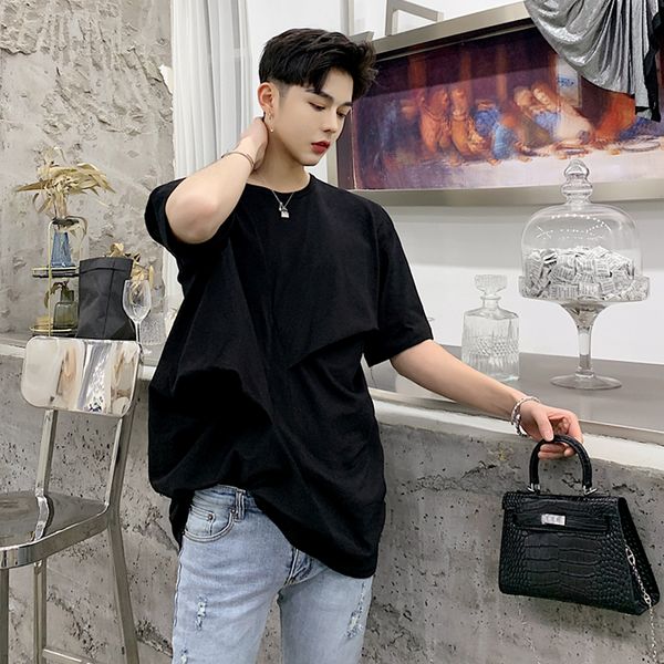 2021 new summer fashion solid manga short t-shirt design of popular men alternative clothing temperament t-shirts. clxh, Black
2021 new summer fashion solid manga short t-shirt design of popular men alternative clothing temperament t-shirts. clxh, Black