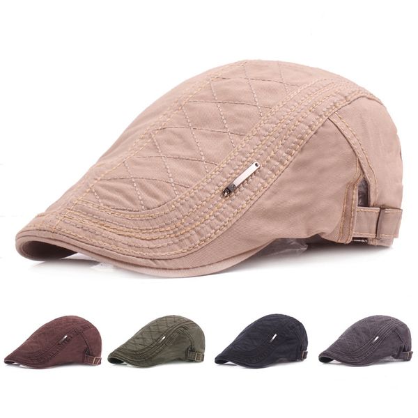 berets summer beret visors caps for men women cotton casual sun hat outdoor flat adjustable casquette boina, Blue;gray
berets summer beret visors caps for men women cotton casual sun hat outdoor flat adjustable casquette boina, Blue;gray