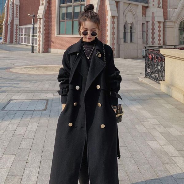 style high-end atmosphere black woolen coat women's middle and long style winter over knee heavy woolen coat trend1
style high-end atmosphere black woolen coat women's middle and long style winter over knee heavy woolen coat trend1