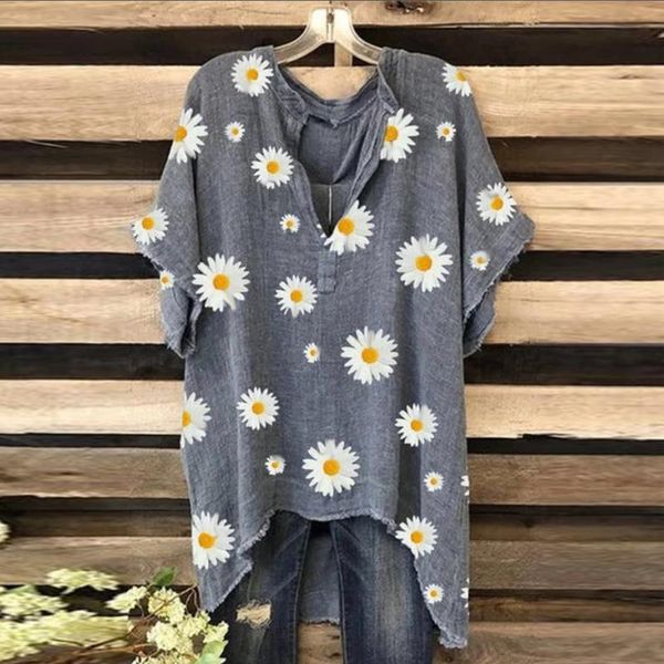 casual 5xl plus size for women short sleeve printed v-neck shirt loose summer ladies blouse grote maten dames kleding @47, White
casual 5xl plus size for women short sleeve printed v-neck shirt loose summer ladies blouse grote maten dames kleding @47, White