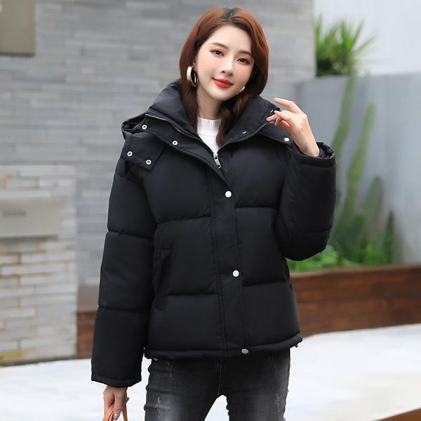 women winter parkas coats 2021 loose hooded thick warm down cotton jackets parkas zipper padded pocket cold outwear, Black
women winter parkas coats 2021 loose hooded thick warm down cotton jackets parkas zipper padded pocket cold outwear, Black