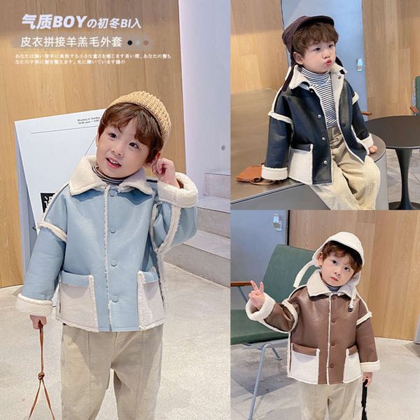 winter baby lamb wool 2020 new boys' lapel warm children's versatile et, Black
winter baby lamb wool 2020 new boys' lapel warm children's versatile et, Black