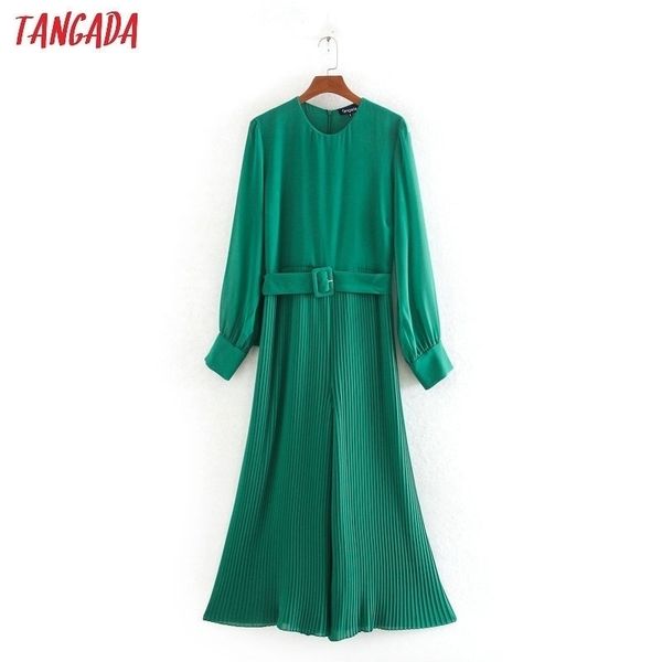 tangada women pleated green long jumpsuit with belt long sleeve o neck back zipper female elegant work lady jumpsuit ce109 y200422, Black;white
tangada women pleated green long jumpsuit with belt long sleeve o neck back zipper female elegant work lady jumpsuit ce109 y200422, Black;white