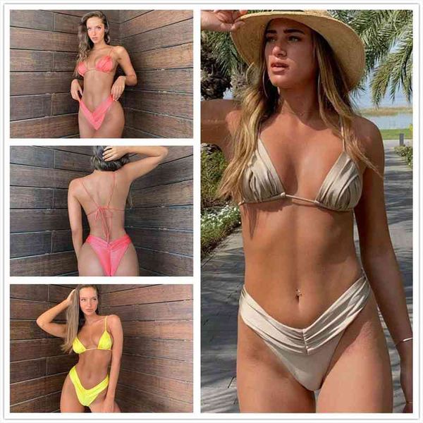 women swimsuit bikinis small ruffle female swimwear high cut swimming suit for women bathing suit, White;black
women swimsuit bikinis small ruffle female swimwear high cut swimming suit for women bathing suit, White;black