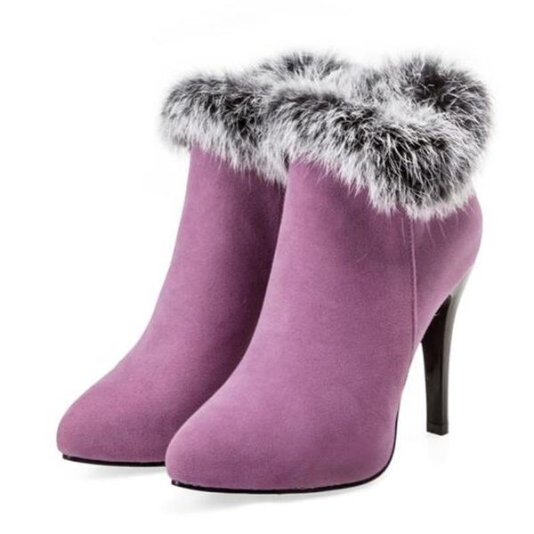 boots pattern winter 's hair high-heeled short women white cashmere keep warm sharp head wedding plus size 34-45, Black
boots pattern winter 's hair high-heeled short women white cashmere keep warm sharp head wedding plus size 34-45, Black