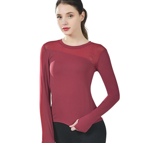 2020 new sports gym women fitness t shirt woman long sleeve yoga mesh womens gym sport wear women, White;red
2020 new sports gym women fitness t shirt woman long sleeve yoga mesh womens gym sport wear women, White;red