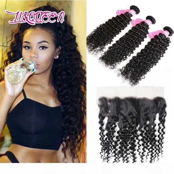 ear to ear frontal closure with hair bundles deep wave brazilian virgin hair weave bundles with 13x4 lace closure frontal, Black;brown
ear to ear frontal closure with hair bundles deep wave brazilian virgin hair weave bundles with 13x4 lace closure frontal, Black;brown