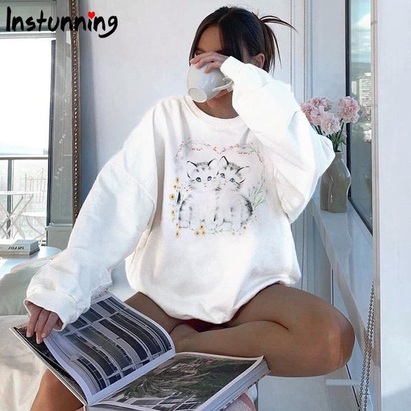 instunning негабаритные сыпучие толстовки женщины harajuku прекрасные кошки печать hoodie streetwear с длинным рукавом повседневные осень же, Black
instunning негабаритные сыпучие толстовки женщины harajuku прекрасные кошки печать hoodie streetwear с длинным рукавом повседневные осень же, Black