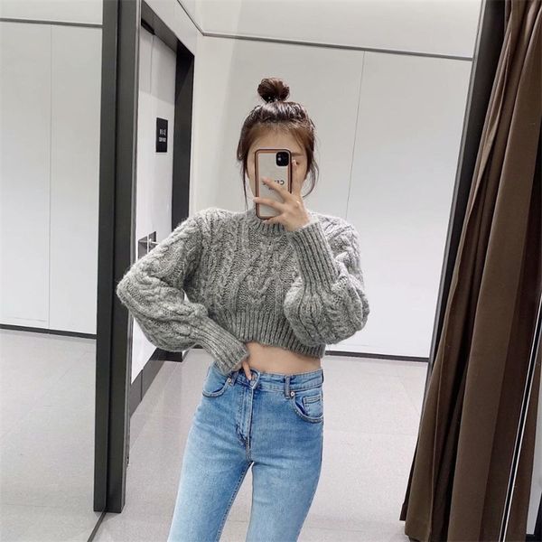 fall za grey cropped argyle sweater women knitted short woman sweaters long sleeve turtleneck pullover asymmetric hem 201203, White;black
fall za grey cropped argyle sweater women knitted short woman sweaters long sleeve turtleneck pullover asymmetric hem 201203, White;black