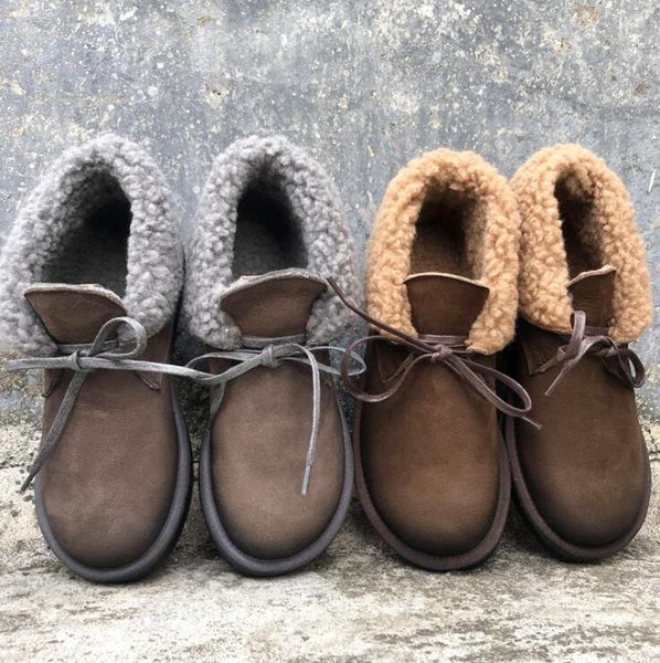 retro genuine cowhide women's boots two wear cotton leprosy casual short boots winter new style plus velvet warm cotton boots, Black
retro genuine cowhide women's boots two wear cotton leprosy casual short boots winter new style plus velvet warm cotton boots, Black