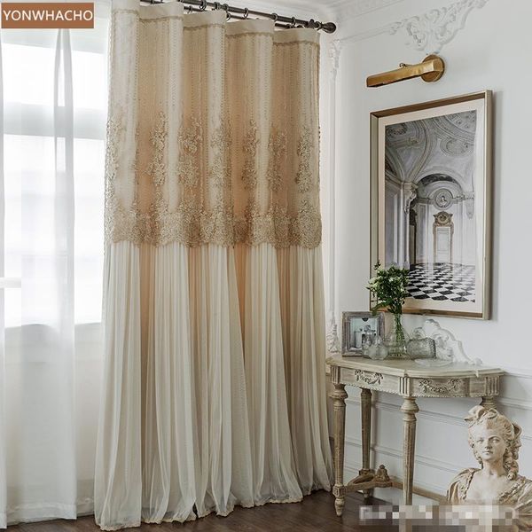 custom curtains french light luxury bedroom princess full blackout high-end beige cloth blackout curtain tulle drape b765
custom curtains french light luxury bedroom princess full blackout high-end beige cloth blackout curtain tulle drape b765