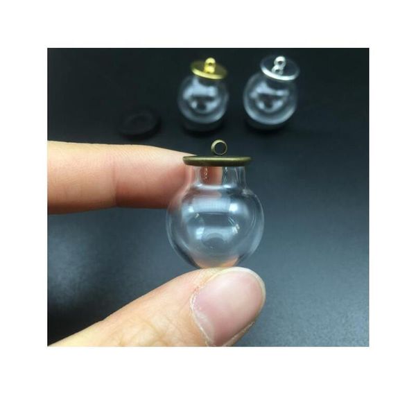 20set 20*12mm round hollow glass globe ball silver/bronze/gold tray orb glass vials pendant wishing bottle jewelry bbyfpz, Black
20set 20*12mm round hollow glass globe ball silver/bronze/gold tray orb glass vials pendant wishing bottle jewelry bbyfpz, Black