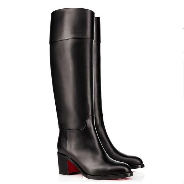 designer winter fashion women's red bottom karitube chunky heels tall boots uxury designer party red sole booty over knee boot with box, Black
designer winter fashion women's red bottom karitube chunky heels tall boots uxury designer party red sole booty over knee boot with box, Black