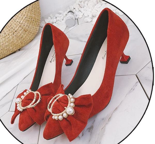 2021 women's shoes in spring and autumn new style fine heel pointed end bowknot suede @2077 zomh, Black
2021 women's shoes in spring and autumn new style fine heel pointed end bowknot suede @2077 zomh, Black