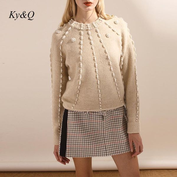 brand designer france style pearls beading knitted sweater pullover women long sleeve female warm christmas jumper 2019 winter1, White;black
brand designer france style pearls beading knitted sweater pullover women long sleeve female warm christmas jumper 2019 winter1, White;black