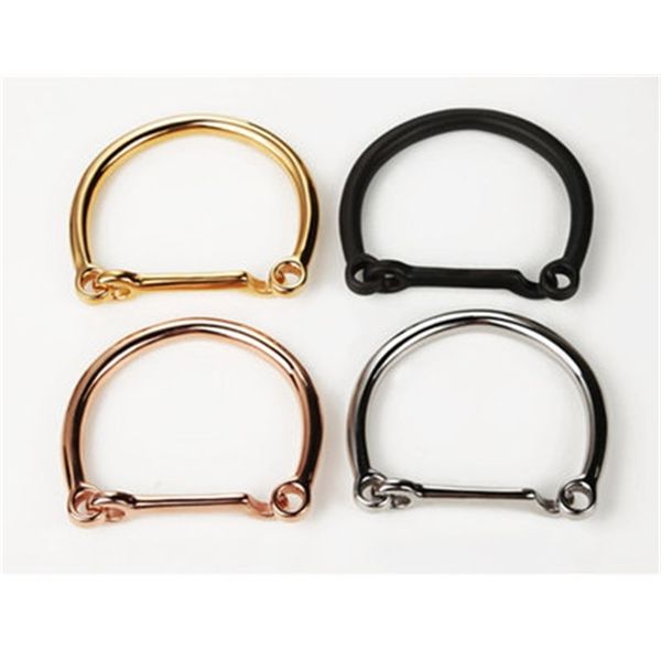 new horseshoe chain titanium steel lovers key style d-ring bracelet, Slivery;golden
new horseshoe chain titanium steel lovers key style d-ring bracelet, Slivery;golden