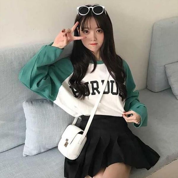 women long sleeves t shirt casual letter print o neck pullovers loose female harajuku t shirt ladies t shirt, White
women long sleeves t shirt casual letter print o neck pullovers loose female harajuku t shirt ladies t shirt, White