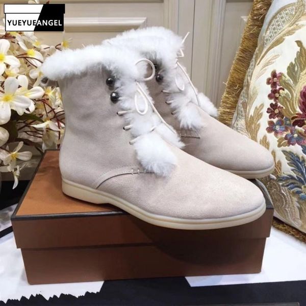 boots winter real fur ankle women lace up fleece lining snow luxury female high-flats shoes plus size, Black
boots winter real fur ankle women lace up fleece lining snow luxury female high-flats shoes plus size, Black