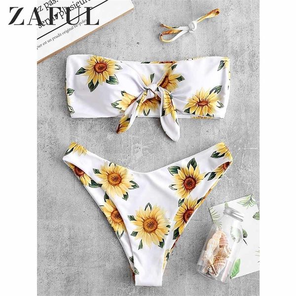 zaful sunflower print knot bandeau bikini set strapless wire swim suit floral bathing suit women summer cute swimwear t200508, White;black
zaful sunflower print knot bandeau bikini set strapless wire swim suit floral bathing suit women summer cute swimwear t200508, White;black