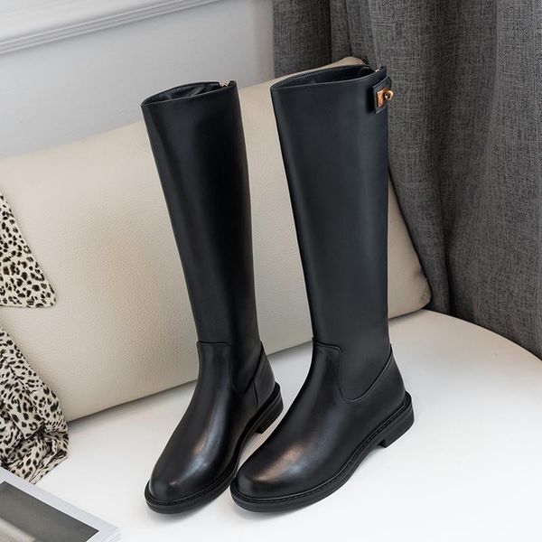 women's genuine leather flats knee high boots leisure knight boots autumn black warm winter shoes
women's genuine leather flats knee high boots leisure knight boots autumn black warm winter shoes