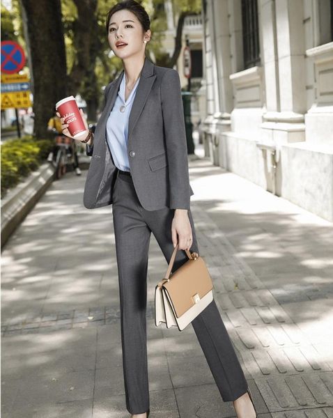 fabric fashion grey blazers women business suits with jackets and pants ladies office work wear pants suits blazer, White
fabric fashion grey blazers women business suits with jackets and pants ladies office work wear pants suits blazer, White