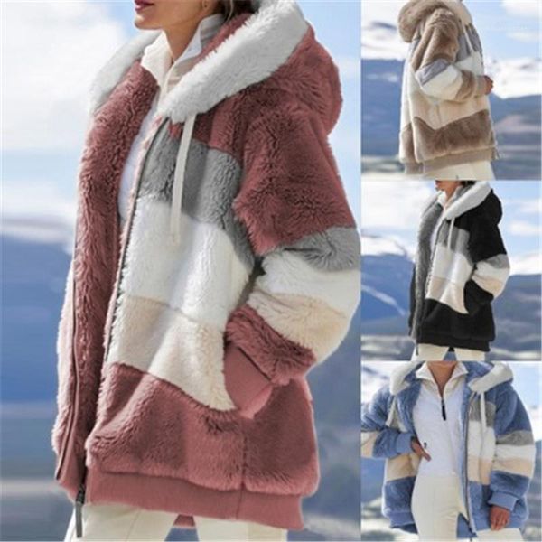 long sleeve cardgian zipper hooded outerwear female spring winter new casual loose plush short coats women wool blends coats fashion trend, Black
long sleeve cardgian zipper hooded outerwear female spring winter new casual loose plush short coats women wool blends coats fashion trend, Black