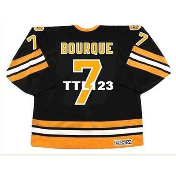 740s #7 raymond bourque boston bruins 1987 ccm vintage away hockey jersey or custom any name or number retro jersey, Black
740s #7 raymond bourque boston bruins 1987 ccm vintage away hockey jersey or custom any name or number retro jersey, Black