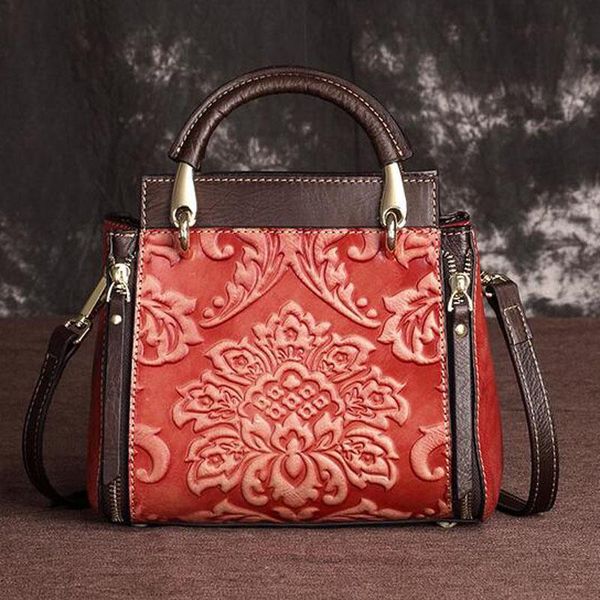 women genuine leather bag crossbody messenger handbag bucket floral pattern retro female first layer cowhide shoulder tote bags
women genuine leather bag crossbody messenger handbag bucket floral pattern retro female first layer cowhide shoulder tote bags