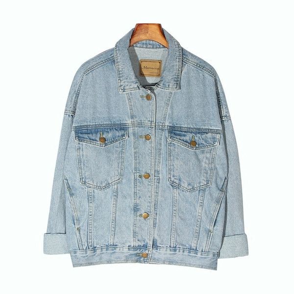 new vintage women jacket autumn winter oversize denim jackets washed blue jeans coat turn-down collar outwear bomber jacket 201106, Black;brown
new vintage women jacket autumn winter oversize denim jackets washed blue jeans coat turn-down collar outwear bomber jacket 201106, Black;brown