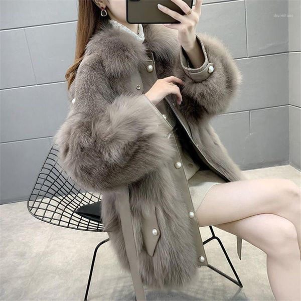 women high-end fur coat 2020 new female pearl winter thick overcoat faux fur fashion jacket women's coats lady overwear b5621, Black
women high-end fur coat 2020 new female pearl winter thick overcoat faux fur fashion jacket women's coats lady overwear b5621, Black