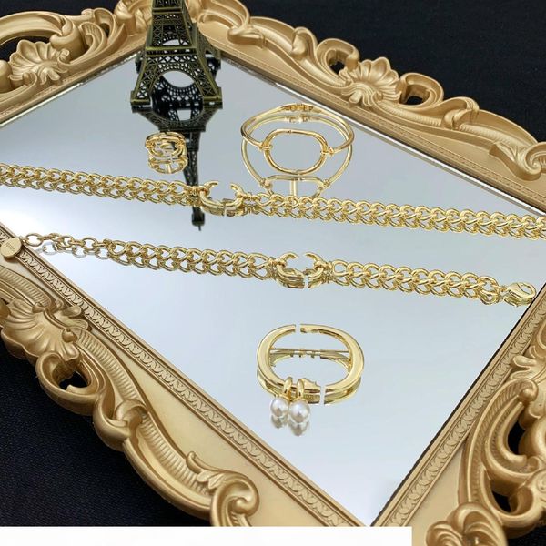 luxury designer jewelry necklace bracelet brooch 18 k gold suit, Golden;silver