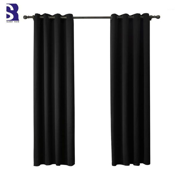 curtain & drapes sunnyrain 2-piece black for living room blackout window bedroom curtains punching cotinas1
curtain & drapes sunnyrain 2-piece black for living room blackout window bedroom curtains punching cotinas1