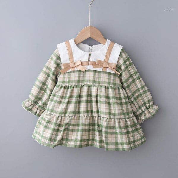 baby girl's sweet college dress autumn winter padded plaid bow a- line dress princess long sleeve kids baby girl cloths1, Red;yellow
baby girl's sweet college dress autumn winter padded plaid bow a- line dress princess long sleeve kids baby girl cloths1, Red;yellow
