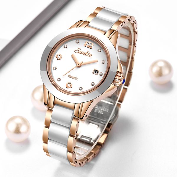 lige brand sunkta women watch 2020 fashion ladies ceramic wrist watch women dress watches stainless steel waterproof date clock, Silver
lige brand sunkta women watch 2020 fashion ladies ceramic wrist watch women dress watches stainless steel waterproof date clock, Silver